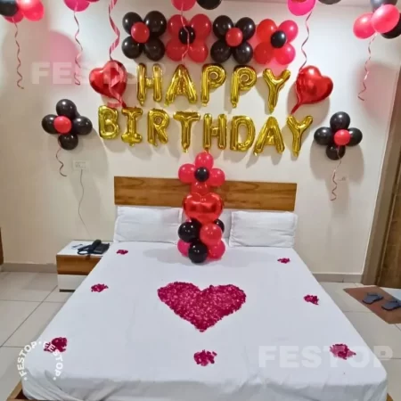 Hotel Room Birthday Decor