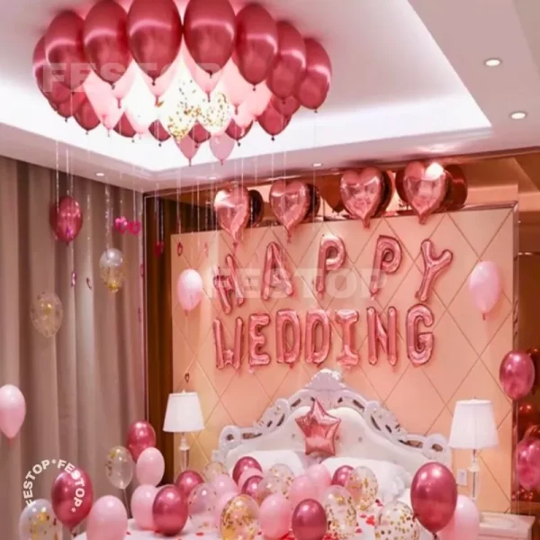 Happy Wedding Room Decor