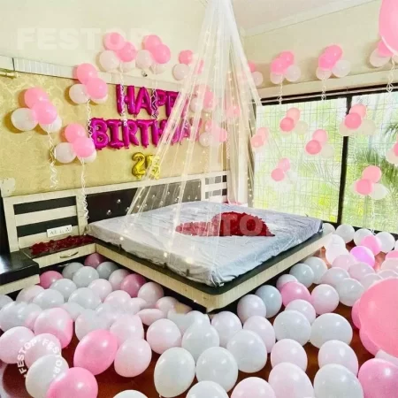 Pink Cabana Birthday Decor