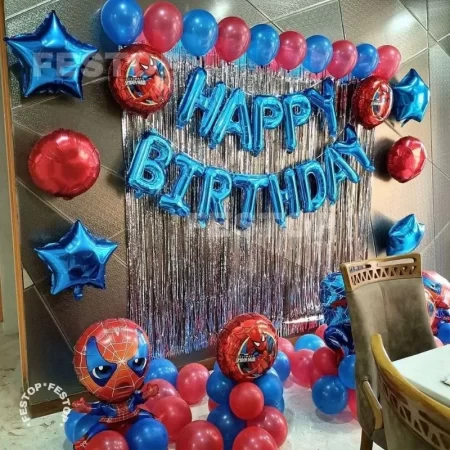 Spiderman Birthday Decoration
