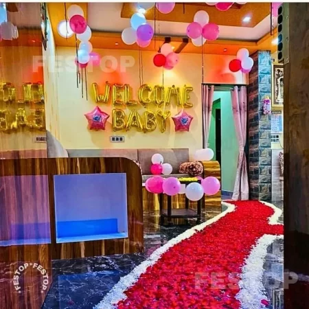 Welcome Baby Flower Decor