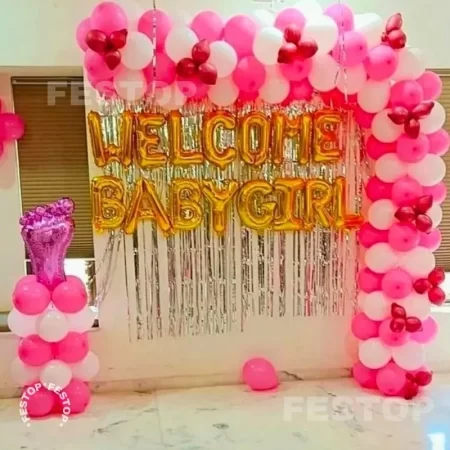 Welcome Baby Girl Decor